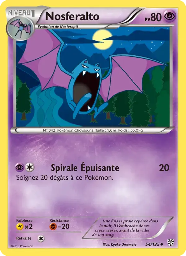 Carte Pokémon Nosferalto #54 — Tempête Plasma