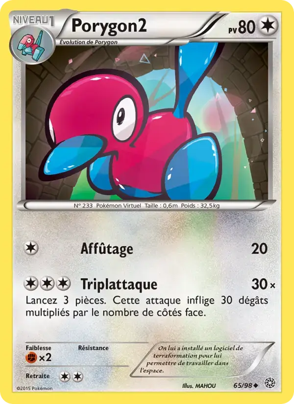 Carte Pokémon Porygon2 #65 — Origines Antiques