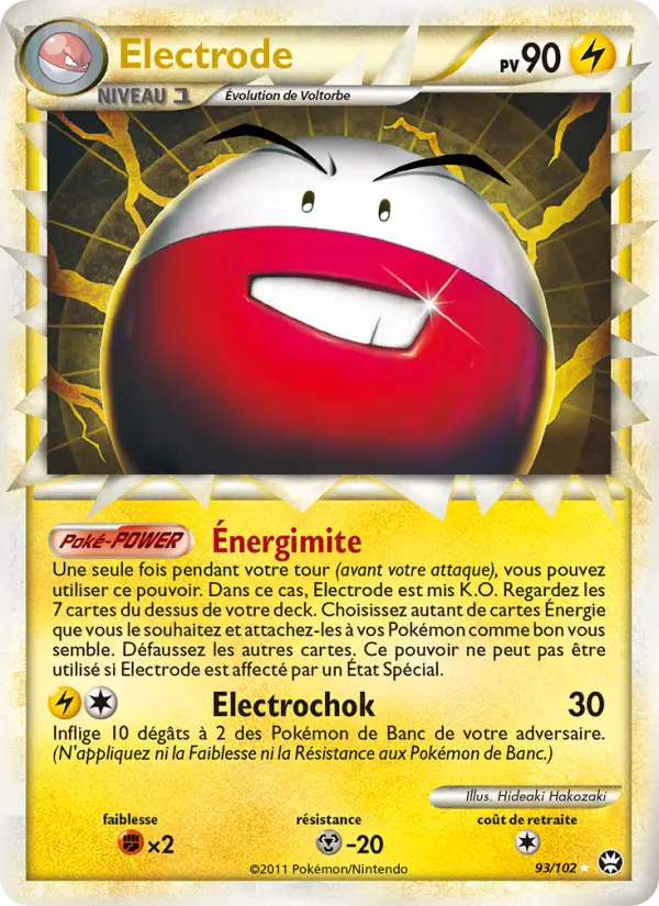 Carte Pokémon Electrode #93 — Triomphant