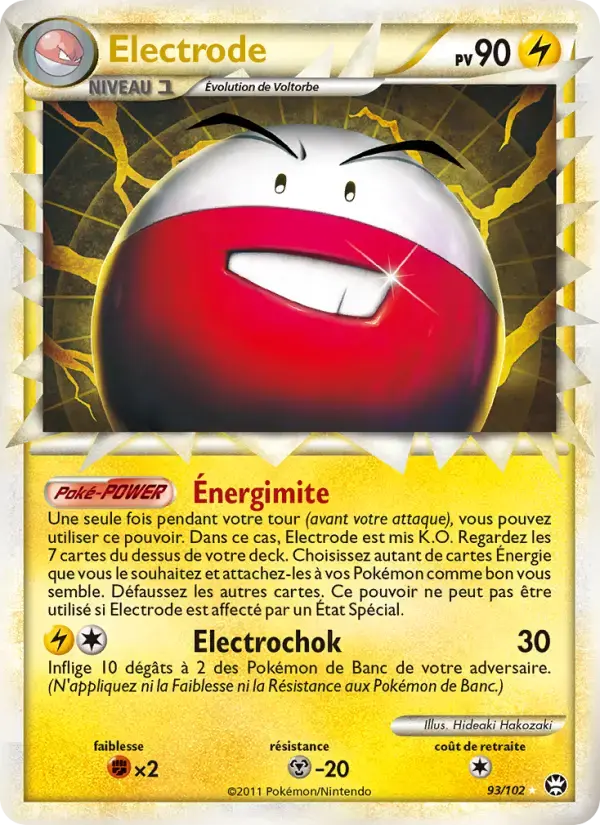 Carte Pokémon Electrode #93 — Triomphe