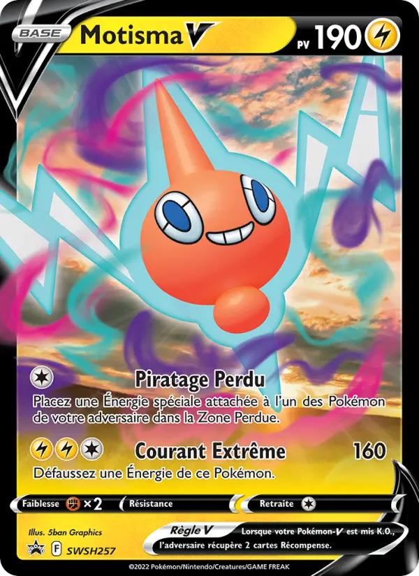 Carte Pokémon Motisma V #SWSH257 — Promos Épée et Bouclier