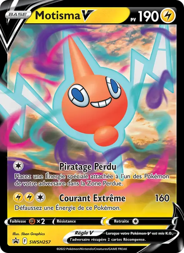 Carte Pokémon Motisma V #SWSH257 — Promos Épée et Bouclier