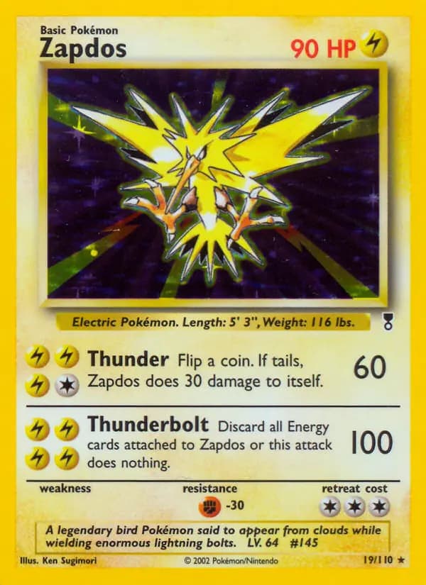 Zapdos #19 — Legendary Collection