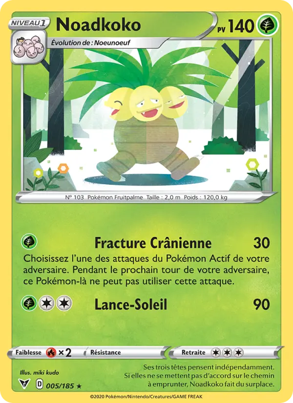 Carte Pokémon Noadkoko #5 — Voltage Éclatant