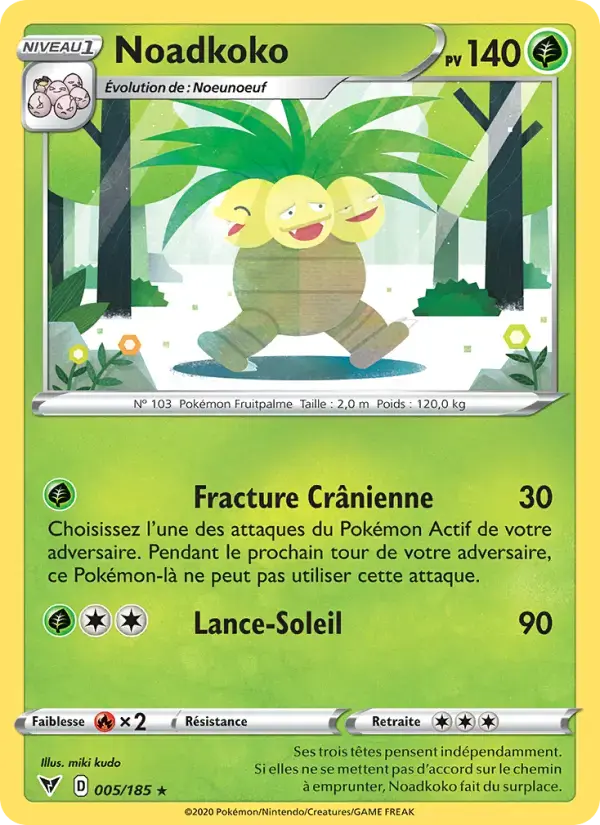 Carte Pokémon Noadkoko #5 — Voltage Éclatant