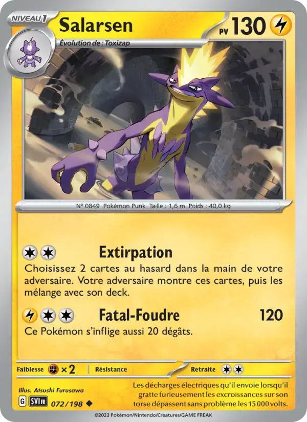 Carte Pokémon Salarsen #072 — Écarlate et Violet