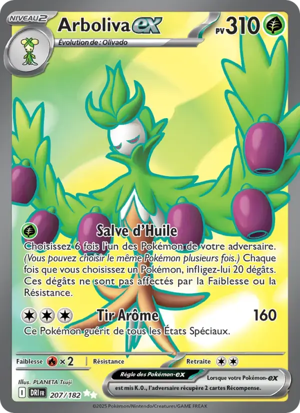 Carte Pokémon Arboliva-ex #207 — Rivalités Destinées