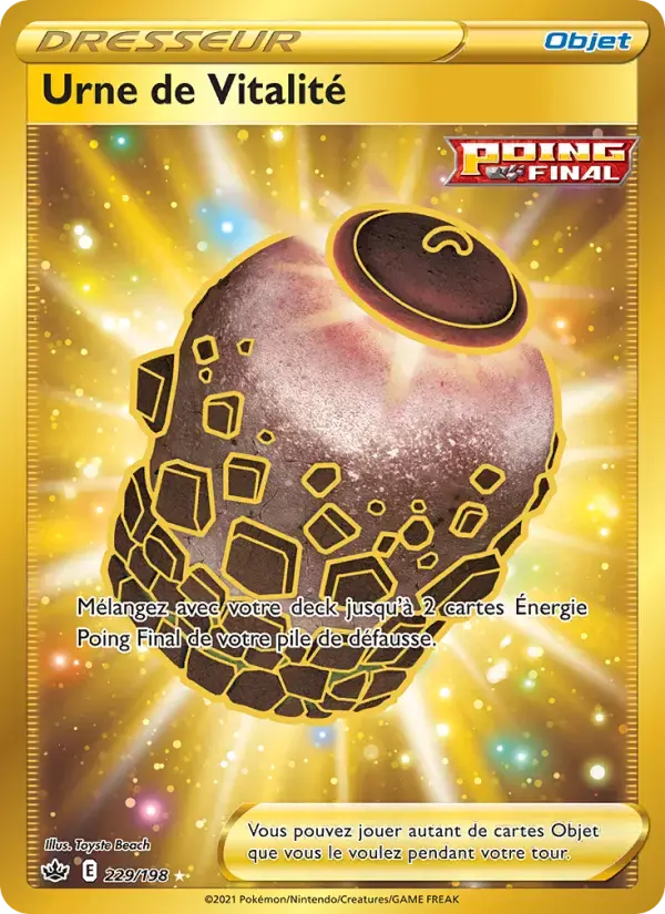 Carte Pokémon Urne de Vitalité #229 — Règne de Glace