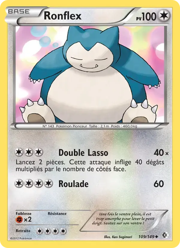 Carte Pokémon Ronflex #109 — Frontières Franchies