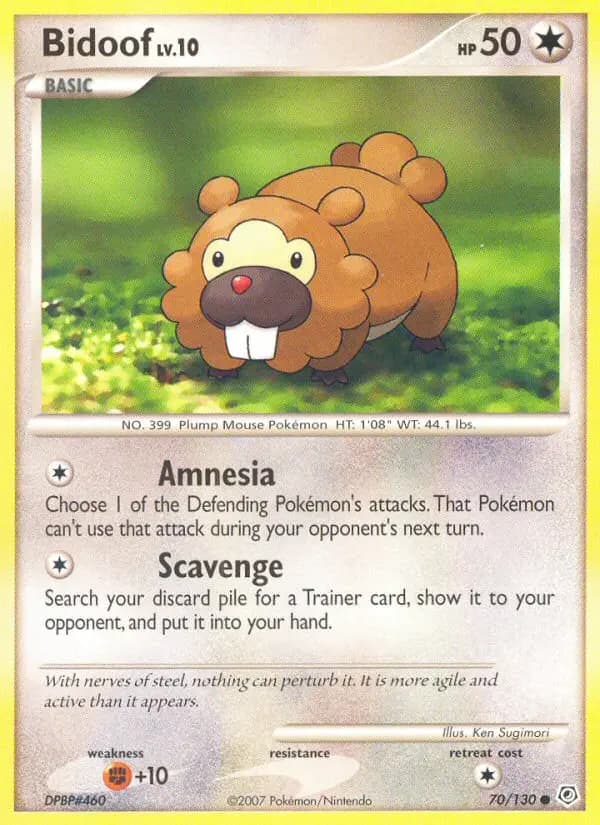 Bidoof #70 — Diamond & Pearl