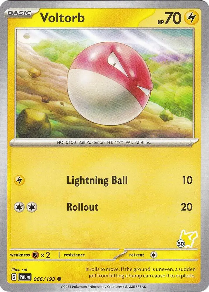 Carte Pokémon Voltorbe #Pikachu 30 — Académie de Combat 2024