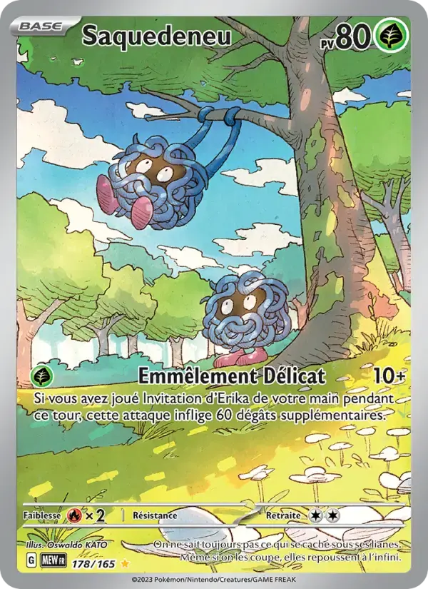 Carte Pokémon Saquedeneu #178 — Pokémon 151