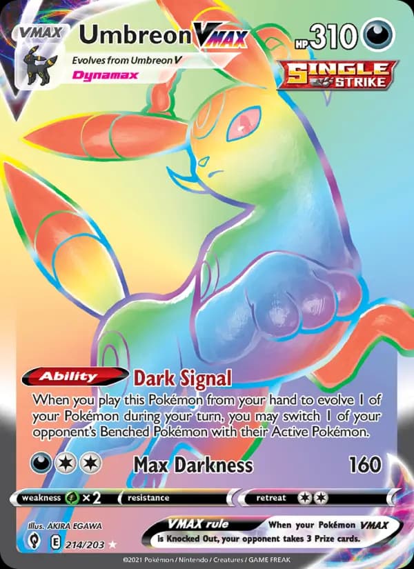 Umbreon VMAX #214 — Evolving Skies