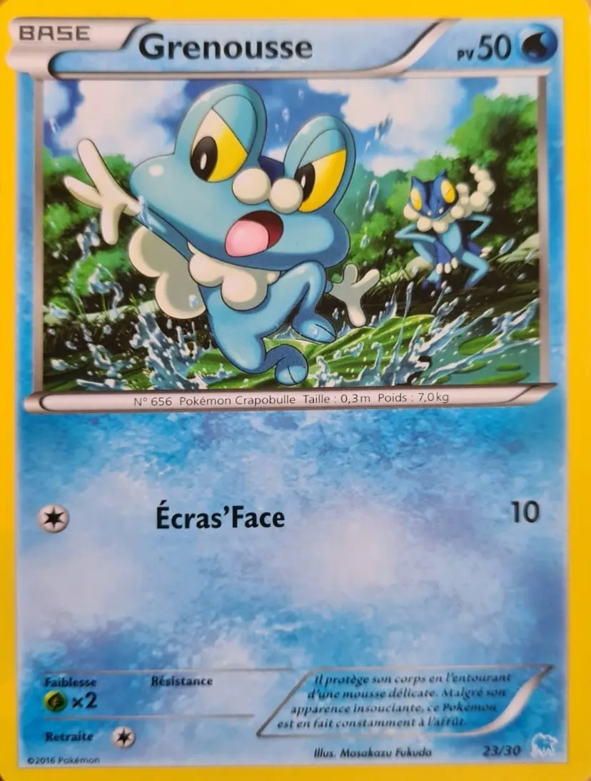 Carte Pokémon Grenousse #23 — Kit du Dresseur XY (Suicune)