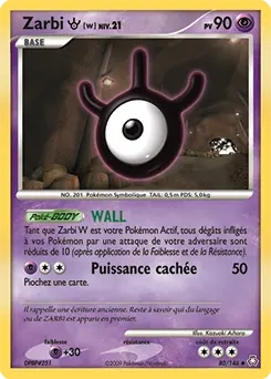 Carte Pokémon Zarbi W #80 — Éveil des Légendes
