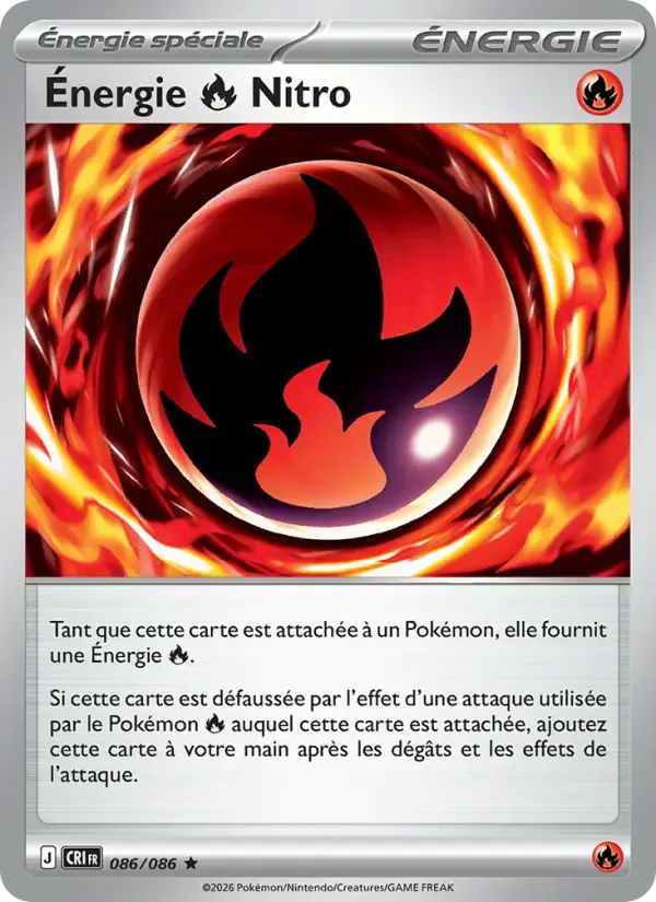 Carte Pokémon Énergie Nitro #086 — Chaos Ascendant