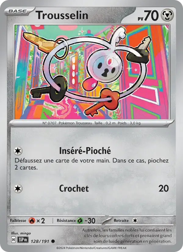 Carte Pokémon Trousselin #128 — Étincelles Déferlantes