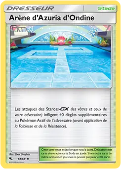 Carte Pokémon Arène d’Azuria d’Ondine #61 — Destinées Occultes
