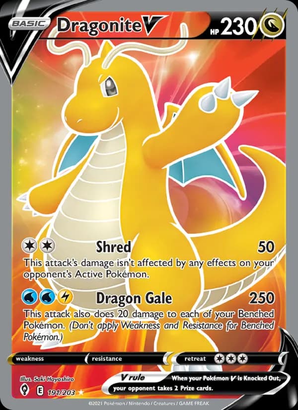Dragonite V #191 — Evolving Skies