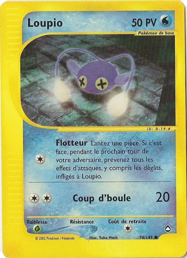 Carte Pokémon Loupio #70 — Aquapolis