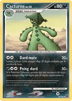 Carte Pokémon Cacturne #34 — Duels au Sommet