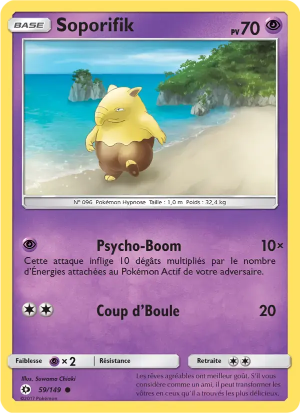 Carte Pokémon Soporifik #59 — Soleil et Lune