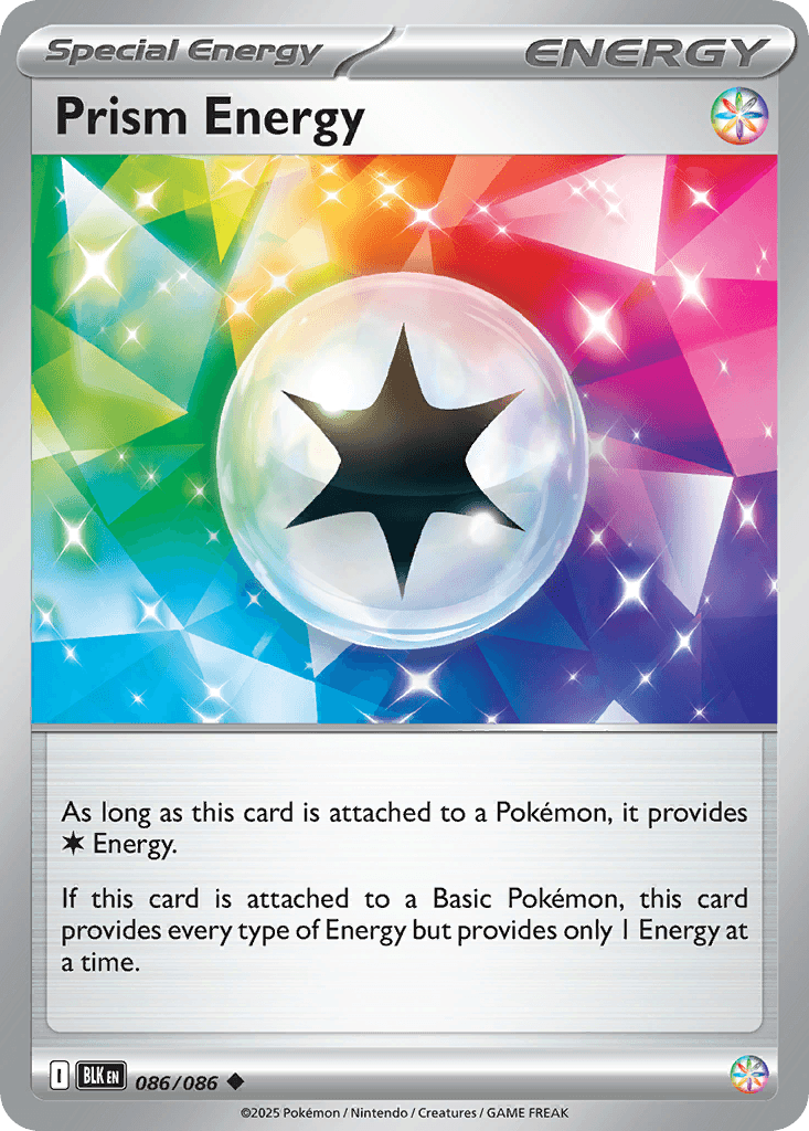 Carte Pokémon Énergie Prisme #086 — Foudre Noire
