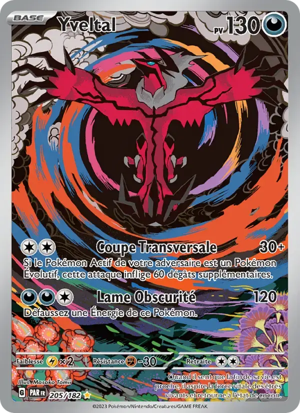 Carte Pokémon Yveltal #205 — Faille Paradoxe