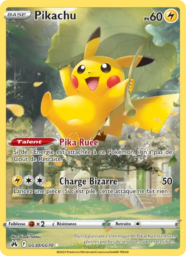 Carte Pokémon Pikachu #GG30 — Zénith Suprême