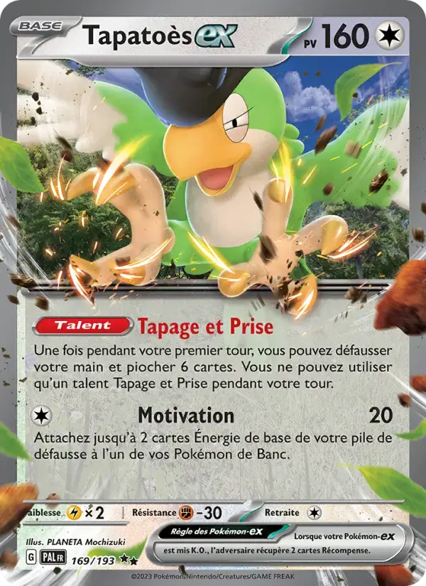 Carte Pokémon Tapatoès-ex #169 — Évolutions à Paldea
