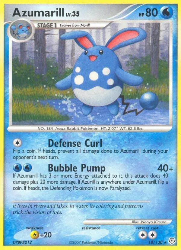 Azumarill #18 — Diamond & Pearl