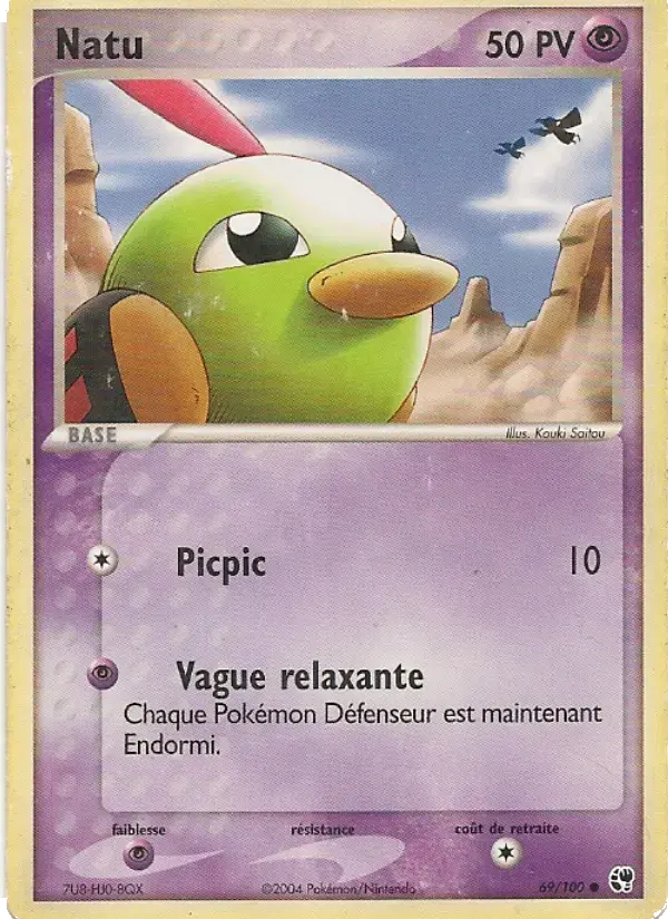 Carte Pokémon Natu #69 — Tempête de Sable
