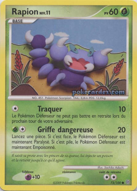 Carte Pokémon Rapion #73 — Tempête