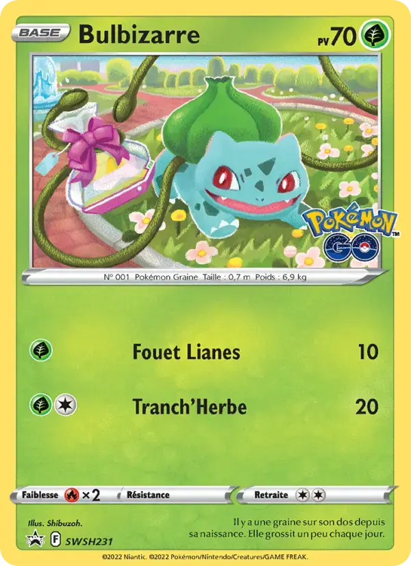 Carte Pokémon Bulbizarre #SWSH231 — Promos Épée et Bouclier
