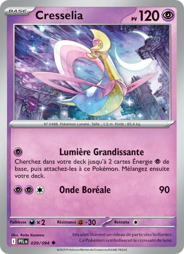 Carte Pokémon Cresselia #039 — Flammes Fantasmagoriques