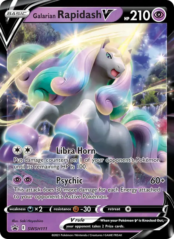 Galarian Rapidash V #SWSH111 — Sword & Shield Promos