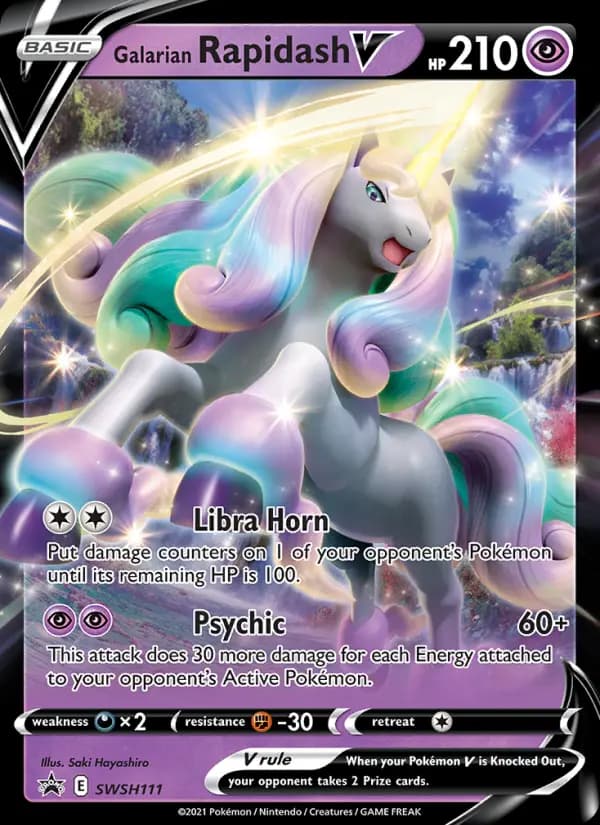 Galarian Rapidash V #SWSH111 — Sword & Shield Promos