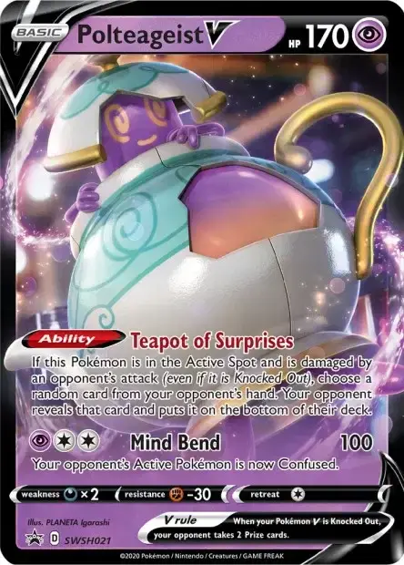Carte Pokémon Polthégeist-V #SWSH021 — Jumbo