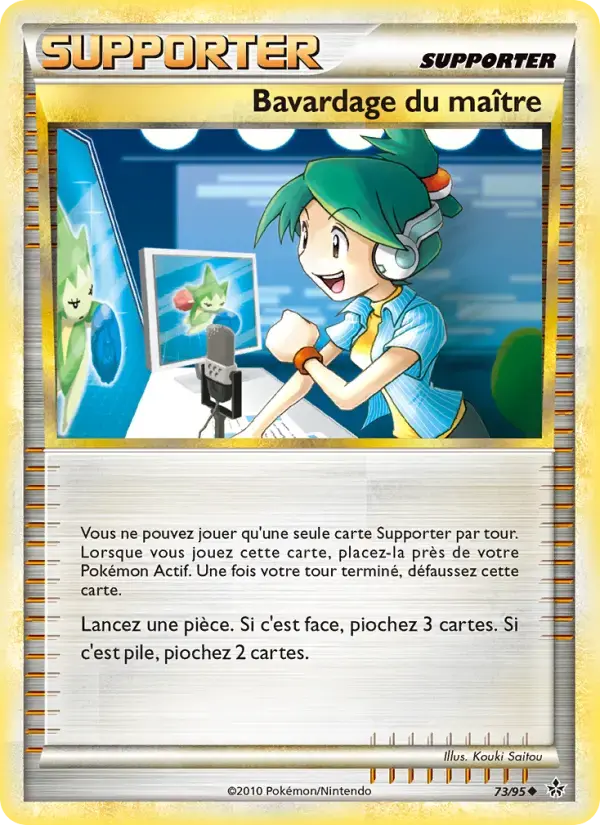 Carte Pokémon Bavardage du maître #73 — Déchaînement
