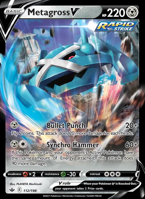 Metagross V #112 — Chilling Reign