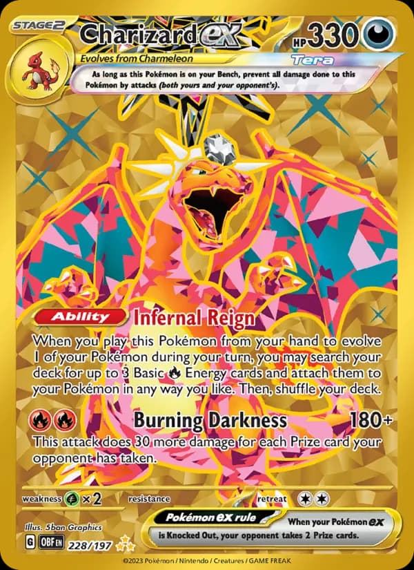 Charizard ex #228 — Obsidian Flames