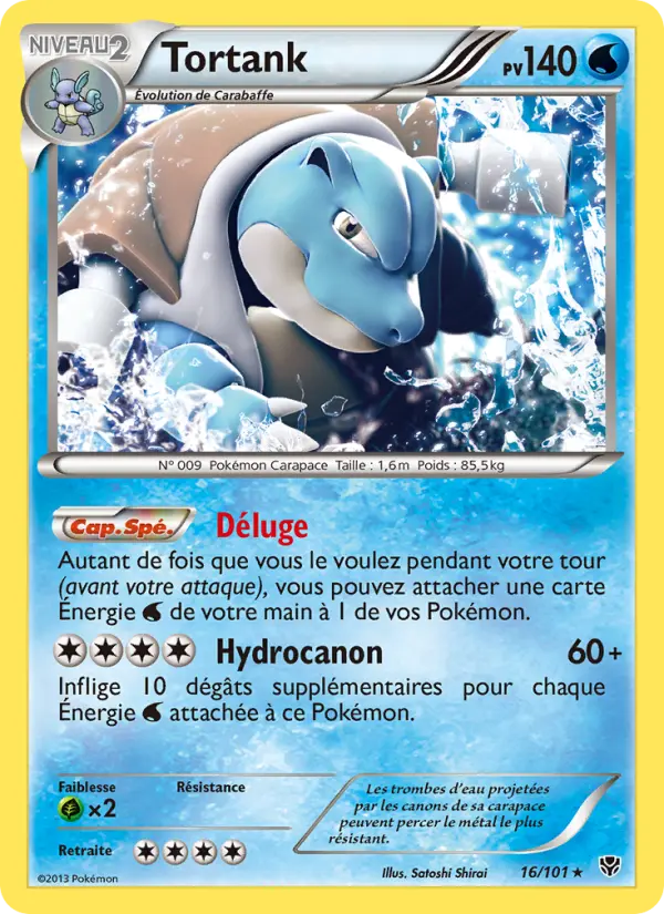 Carte Pokémon Tortank #16 — Explosion Plasma