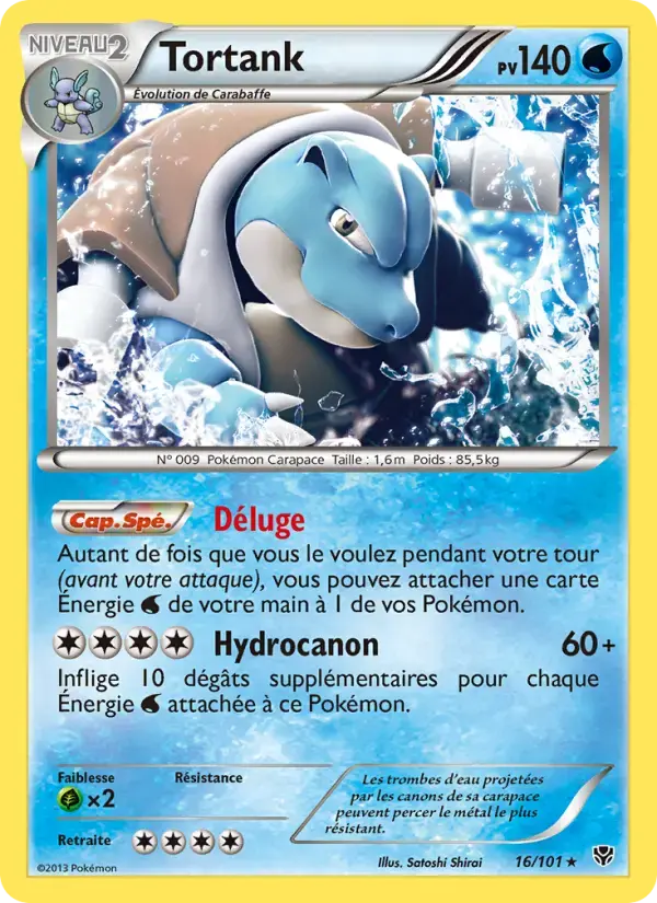 Carte Pokémon Tortank #16 — Explosion Plasma