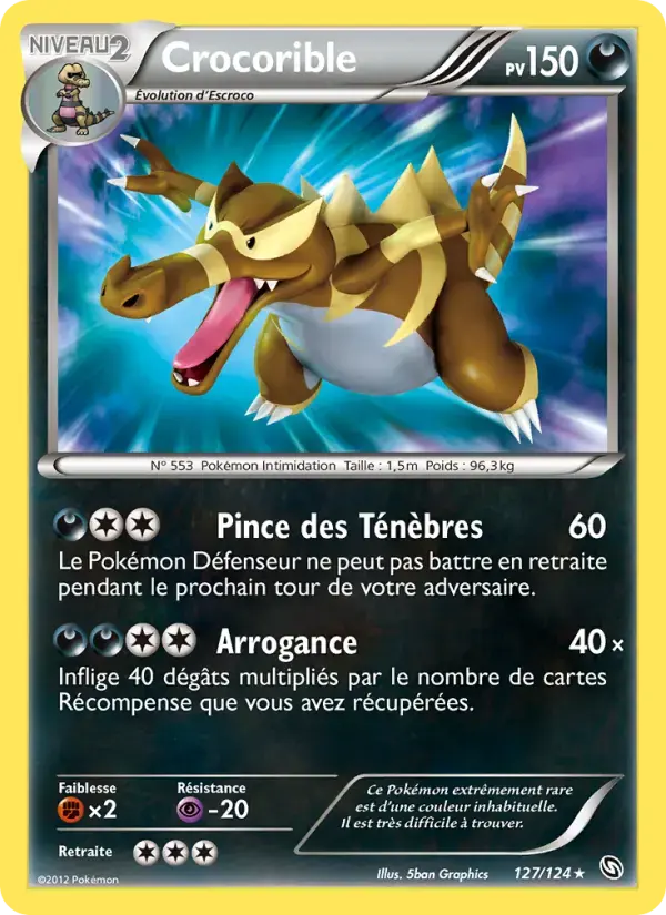 Carte Pokémon Crocorible #127 — Dragons Exaltés