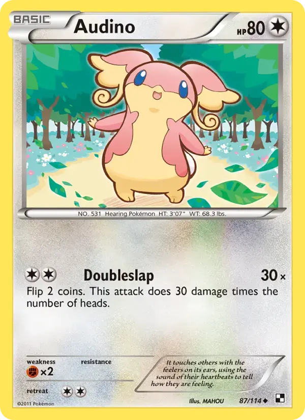 Audino #87 — Black & White