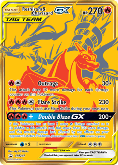 Reshiram & Charizard GX #SM247 — Sun & Moon Promos
