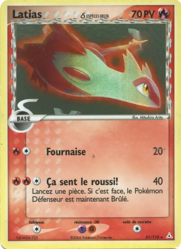 Carte Pokémon Latias δ #21 — Fantômes Holon