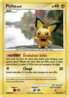 Carte Pokémon Pichu #93 — Trésors Mystérieux