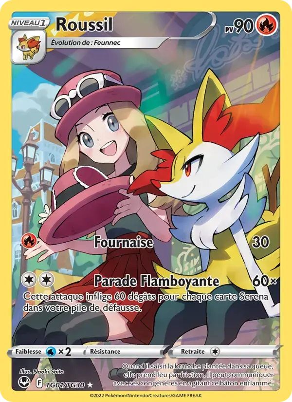 Carte Pokémon Roussil #TG01 — Tempête Argentée