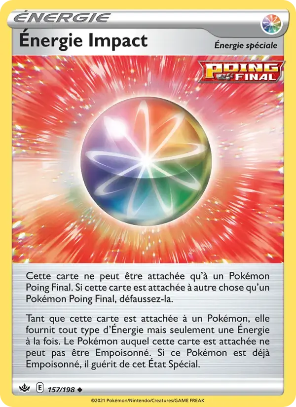 Carte Pokémon Énergie Impact #157 — Règne de Glace